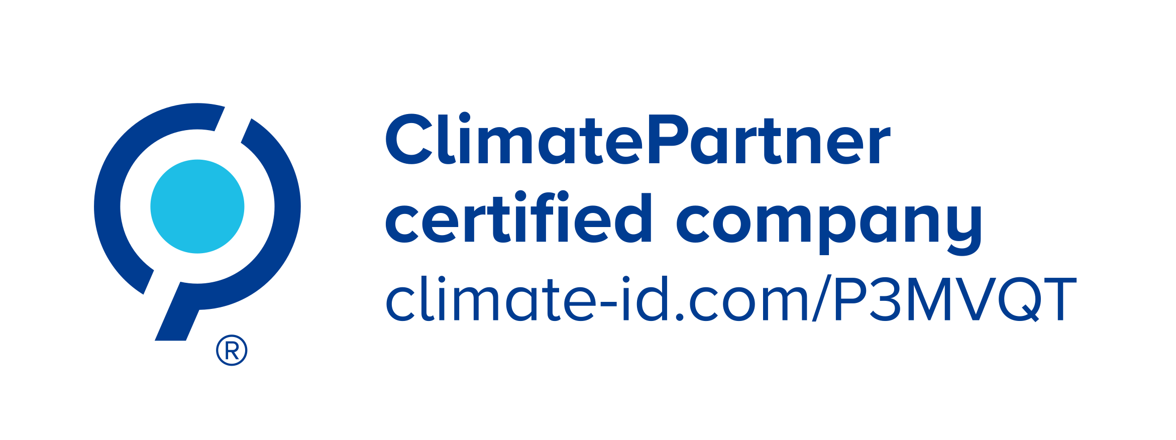 Logo Climate Partner certified company.