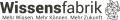Logo Wissensfabrik, Text „Mehr Wissen. Mehr Können. Mehr Zukunft.“.