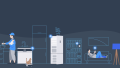 A smart home with countless technical devices. The devices are graphically highlighted with the Home Connect app icon.