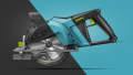 Power Tool Concept Illustration Using a Hand-Held Circular Saw as an Example