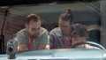 Three persons in a truck, testing the functions.