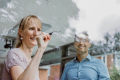 Two people methodically develop a project and visualize it.